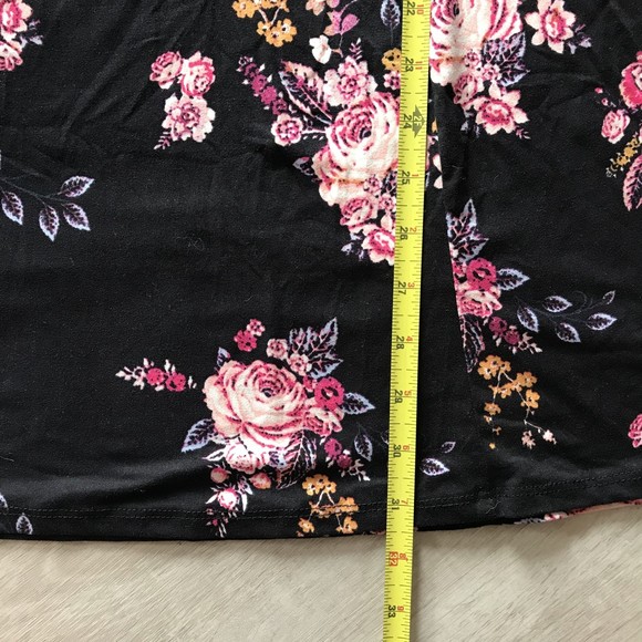 Mudd Floral Long Sleeve Mini Dress Fit Flare Flowy Cottagecore Holiday Ditsy - Picture 8 of 8